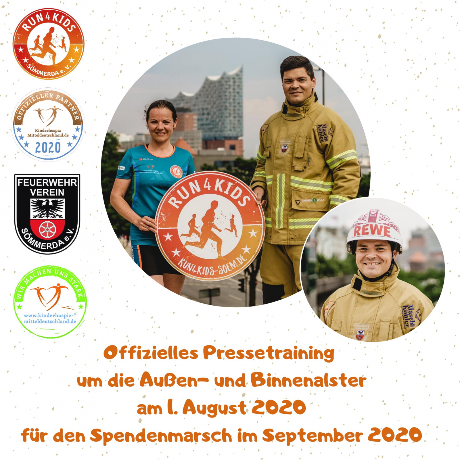 Offizielles Pressetraining für den Spendenmarsch 2020