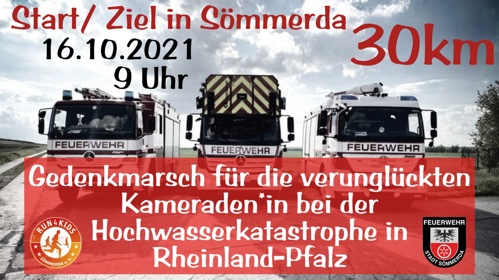 Plakat zum Gedenkmarsch