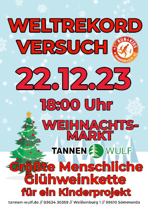 Weltrekordversuch - Gühweinkette, Bild: run4Kids