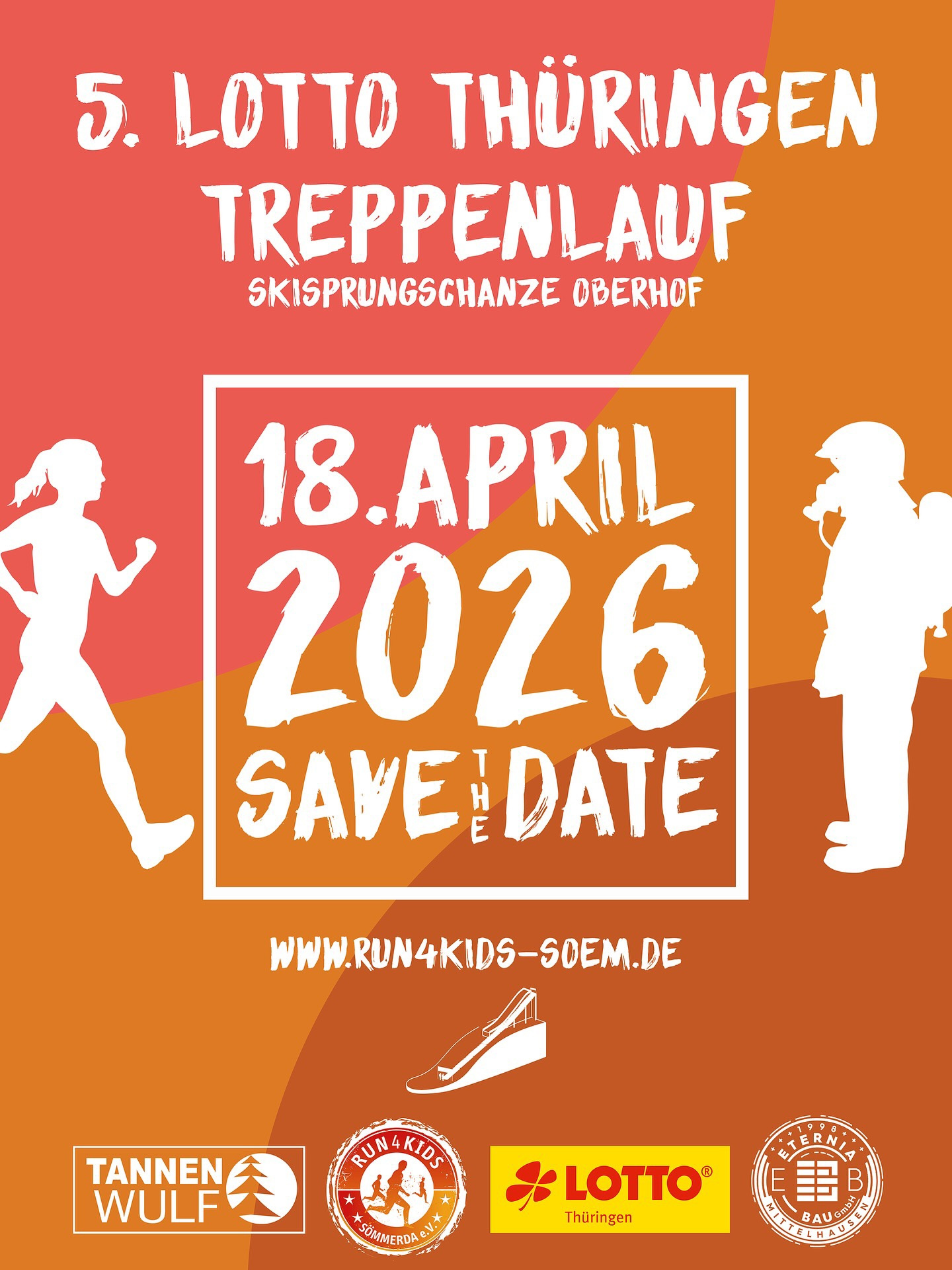 5. LOTTO Thüringen Treppenlauf - 18.April 2026 - Save the Date